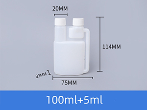 TBSKP-1 Kunststoff Dosierflasche mit Doppelhals