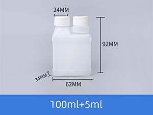 TBSKP-2 Kunststoff Dosierflasche mit Doppelhals